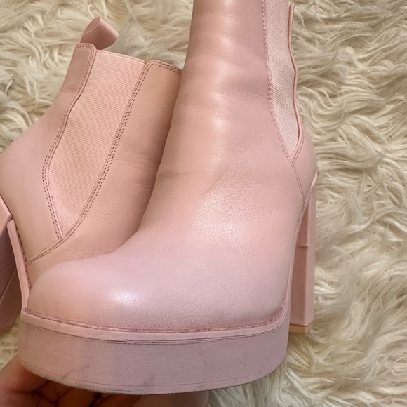 Steve Madden Triple Pink Leather Platform Chelsea Boots size 7 - Picture 9 of 11